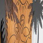 Wallity Tulip Accesorio decorativo de pared Negro y Nogal